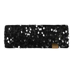 C.C Sequin Headwrap – Black available